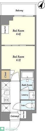 ベルファース駒沢三丁目の物件間取画像
